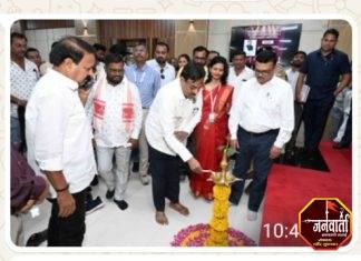 अद्यावत सभागृहाचे आमदार सुधीर मुनगंटीवार यांच्या हस्ते लोकार्पण –