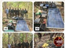 माओवाद्यांचा शस्त्रनिर्मिती कारखाना उद्ध्वस्त ; माओवाद्यांनी पुरुन ठेवलेले साहित्य गडचिरोली पोलीसांकडून नष्ट